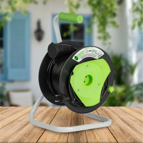 Удлинитель на пластик. катушке 1х40м без заземл. GAZ-2x1-40m Greenline ПВС 2х1 Эра Б0065109 - фото 2