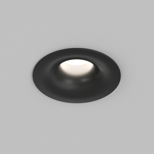 DK2430-BK Встраиваемый светильник SHINE GLOW 15Вт, 3000-4000К, IP20, черный матовый, алюминий.