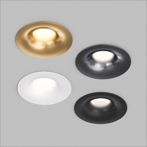 DK2430-BK Встраиваемый светильник SHINE GLOW 15Вт, 3000-4000К, IP20, черный матовый, алюминий. Фото 6