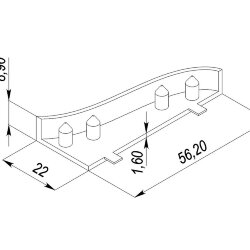 Заглушка для LC-LPL-1650 левая