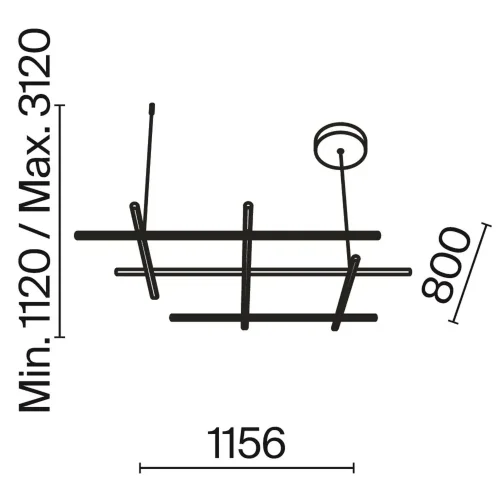 Подвесной светильник Radiance 3000К 80Вт (Золото) - фото 4
