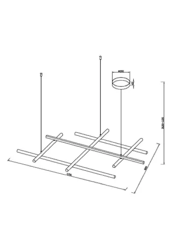 Подвесной светильник Radiance 3000К 80Вт (Золото) - фото 9