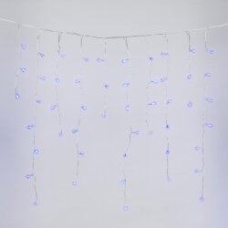 ULD-B6007-200-STK BLUE IP44 Бахрома светодиодная со статическим свечением, 6м, Соединяемая, 200 светодиодов, Синий свет, Провод прозрачный