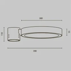Парковый светильник Dion 3000К 50Вт IP 65 (Графит)