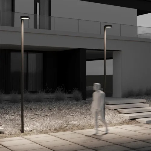 Парковый светильник Dion 3000К 50Вт IP 65 (Графит) - фото 5