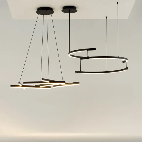 Подвесной светильник Line 3000-4000К 45Вт (Черный) - фото 6