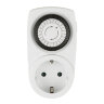 UST-M10 WHITE Таймер механический с розеткой, 220В. 12/24ч. 3500Вт. ТМ Uniel - фото