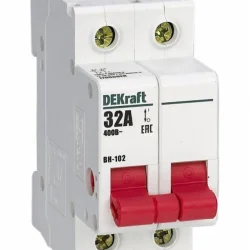 Выключатель-разъединитель 2п 32А ВН-102 DEKraft 17006DEK