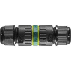 Муфта соединительная для 2-х кабелей 3pin/3pin, M20, винтовые зажимы, IP68