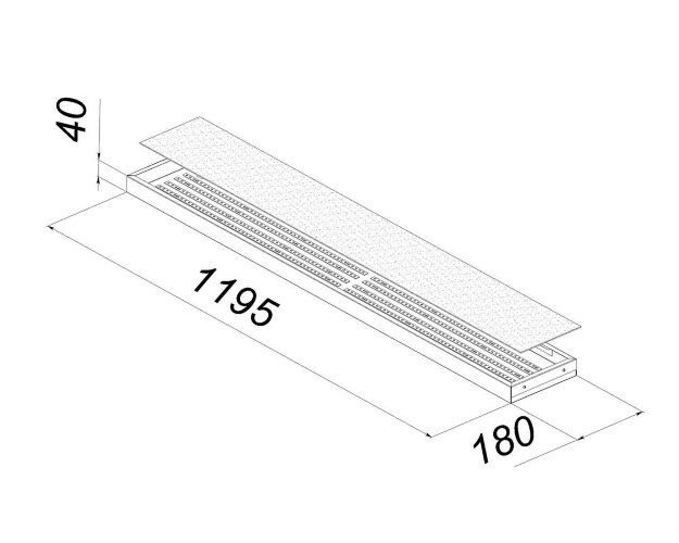 Универсальный офисный светодиодный светильник 80 Вт IP44 1195x180x40 мм 6000K Опал - фото 2
