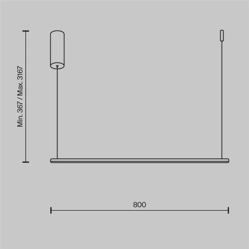 Подвесной светильник Halo 3000-4000К 10Вт (Черный) - фото