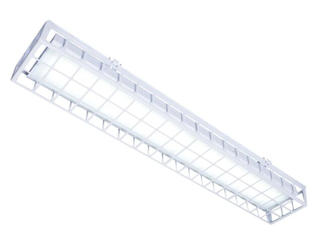 Накладной светодиодный светильник для спортзалов с защитной решеткой 60 Вт IP65 1280х250х95 мм 6000К Опал - фото 3