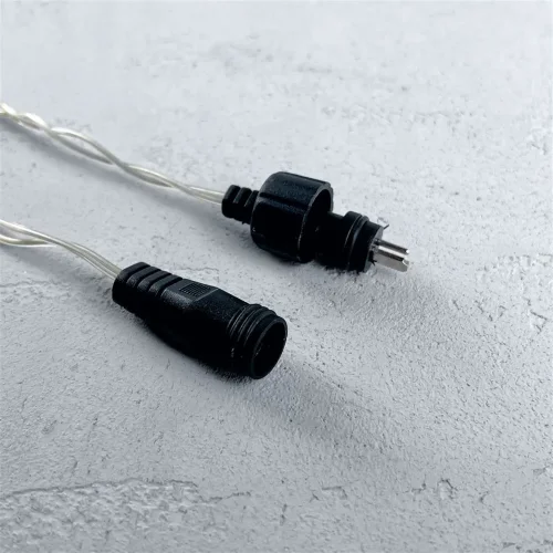 Гирлянда Бахрома 5 x 0,9 м Желтая 220В, 348 LED, Провод Прозрачный Силикон, IP65. Фото 4.