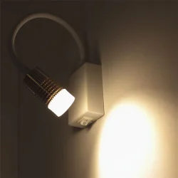 Светильник светодиодный прикроватный DH15 (220V, 5W, warm white, белый корпус)