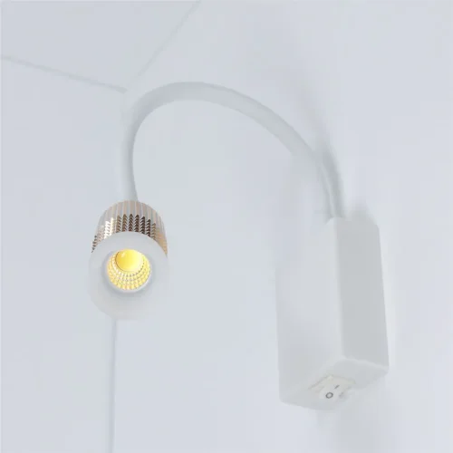 Светильник светодиодный прикроватный DH15 (220V, 5W, warm white, белый корпус) - фото III