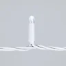 Гирлянда Нить 10м Белая 24В, 100 LED, Провод Серый Каучук 2,3мм, IP65. Фото 2.