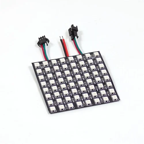 Светодиодный видеомодуль гибкий WM1 (5V, 8x8pix, RGB WS2811) - фото I