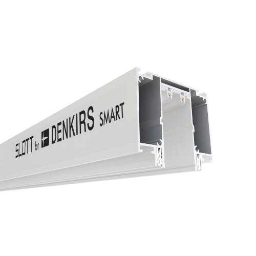 TR2014-WH Профиль-трек SLOTT for DENKIRS SMART, для натяжных потолков, 2 м, алюминий, белый.