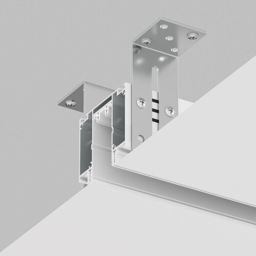 TR2014-WH Профиль-трек SLOTT for DENKIRS SMART, для натяжных потолков, 2 м, алюминий, белый. Фото 3