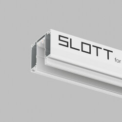 Профиль-трек SLOTT for DENKIRS SMART, для натяжных потолков, 2 м, алюминий, белый, Denkirs TR2014-WH