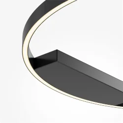 Потолочный светильник Rim 3000-4000К 49Вт (Черный)