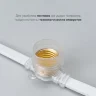 Белт-Лайт 50м, Провод Белый Каучук, Шаг 40 см, 125 Прозрачных Патронов, IP65. Фото 2.