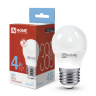 Лампа светодиодная LED-ШАР-VC 4Вт 230В Е27 6500К 380Лм IN HOME - Фото