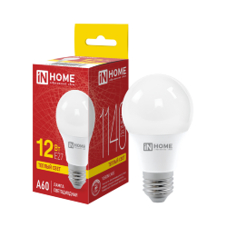Лампа светодиодная LED-A60-VC 12Вт 230В Е27 3000К 1140Лм IN HOME