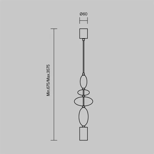 Подвесной светильник Monochrome 2700К 17Вт, GU10x1 (Черный) - фото 11