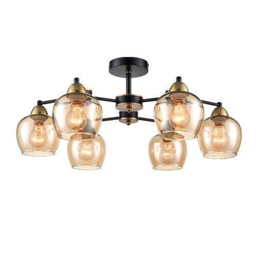 Люстра потолочная «LUMION» 8249/6C, серия: LANDA (крепление на планке). Фото 2.