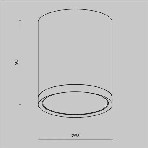 Потолочный светильник Hoop GX53 12Вт (Белый с Серебром) - фото 7