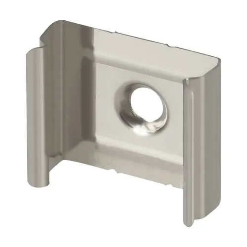 Комплект креплений (для профиля 21×21) 10 шт., ALM007MT (Хром) - фото