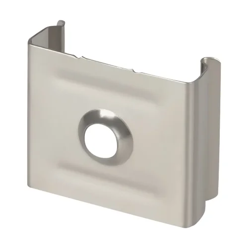 Комплект креплений (для профиля 21×21) 10 шт., ALM007MT (Хром) - фото 2