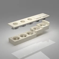 Коробка для накладного монтажа слоновая кость W8000003