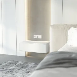 Розетка с заземлением (Hammer белый) W1271001