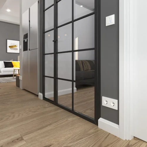 Розетка с заземлением (Hammer белый) W1271001 - фото 5