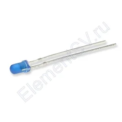 Светодиод ICL-3mm LE68 (blue, 600-800 mcd, diffuse)
