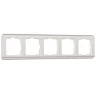 Рамка из поликарбоната на 5 постов Stream перламутровый W0052113 - фото