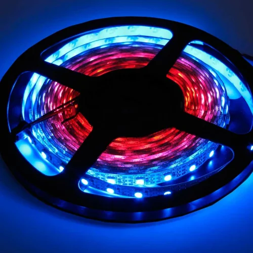 Светодиодная лента LUX class, 5050, 60 led/m, V62, RGB-SPI (WS2811A), 5V, белый шлейф, IP33 - фото I