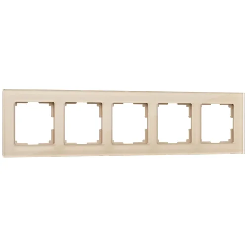 Рамка из стекла на 5 постов Favorit шампань W0051111 - фото