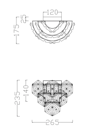 Настенный светильник (бра) Freya FR1004WL-02CH (Хром) - фото 3