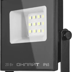 Прожектор светодиодный 90 844 OFL-03-20-6.5K-BL-IP65-LED 20Вт 6500К IP65 1600лм черн. ОНЛАЙТ 90844