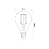 LED-G45-13W-4000K-E14-CL PLS02WH Лампа светодиодная, Форма шар, прозрачная, Серия Sky, Белый свет 4000К. - фото 3