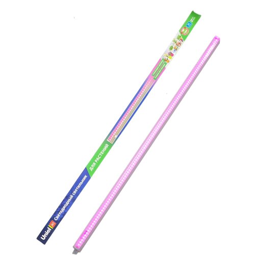 ULI-P21-24W-SPSB IP40 WHITE Светильник для растений светодиодный линейный, 872мм, выкл, на корпусе, Алюминий, Спектр для рассады и цветения, TM Uniel - фото 13