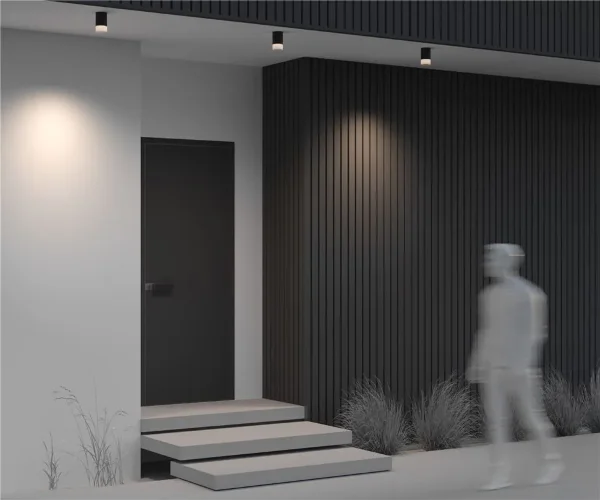 Потолочный светильник Ember 3000К 10Вт IP 65 (Черный) - фото 7