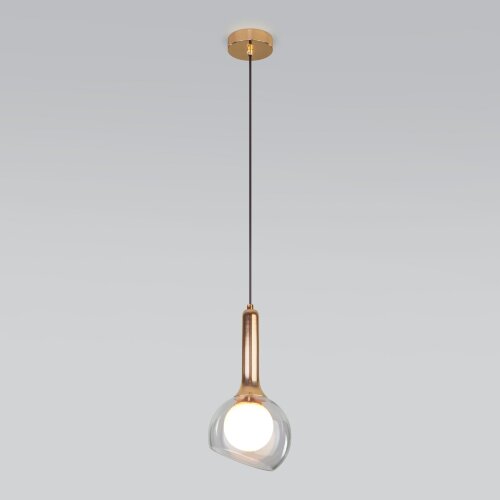 Подвесной светильник со стеклянным плафоном - Фото 2