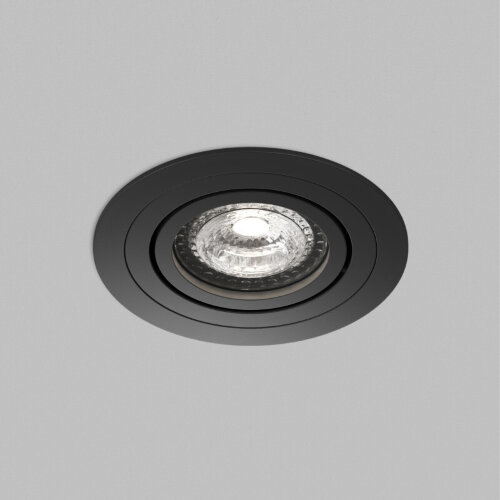 Встраиваемый светильник PRIME, GU5.3, до 15 Вт, LED, IP20, черный, алюминий.