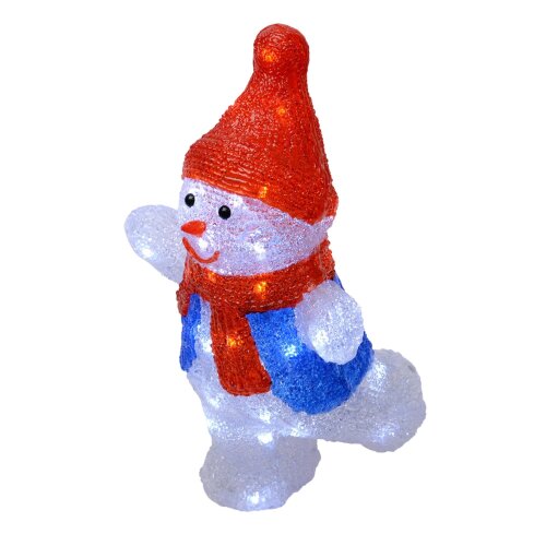ULD-M2234-040-STA WHITE IP20 SNOWMAN-2 Фигура светодиодная Снеговик-2, 40 светодиодов, размер 22x17x34 см, цвет свечения-белый, IP20. - фото 2