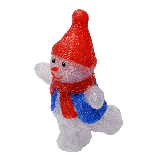 ULD-M2234-040-STA WHITE IP20 SNOWMAN-2 Фигура светодиодная Снеговик-2, 40 светодиодов, размер 22x17x34 см, цвет свечения-белый, IP20. - фото 3