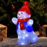 ULD-M2234-040-STA WHITE IP20 SNOWMAN-2 Фигура светодиодная Снеговик-2, 40 светодиодов, размер 22x17x34 см, цвет свечения-белый, IP20. - фото 6